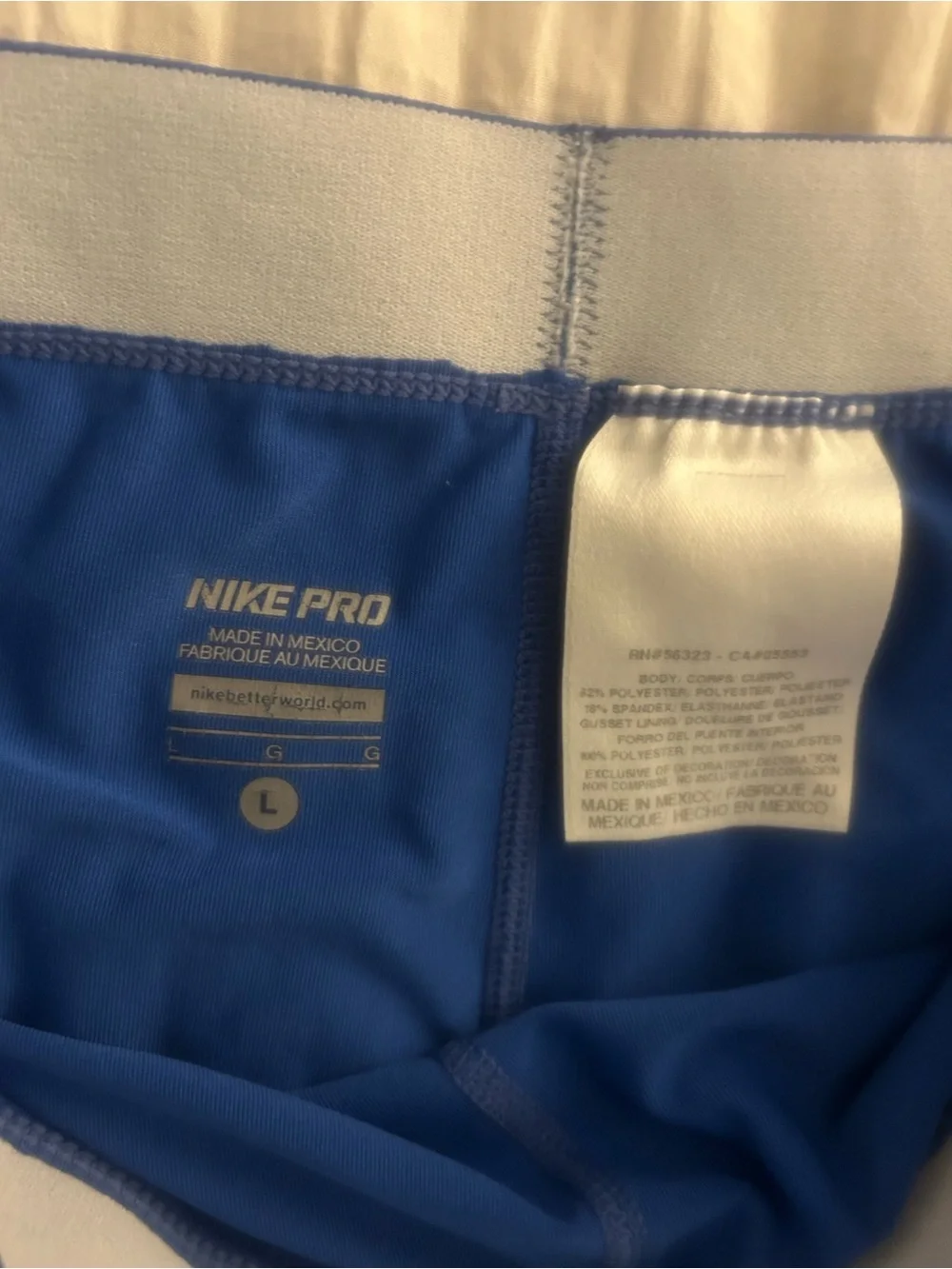 Nike Pro Women's Royal Blue Compression Bike Shorts